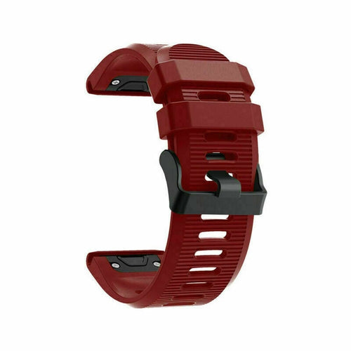 Bracelet silicone Garmin Tactix 8 - 51mm (rouge)