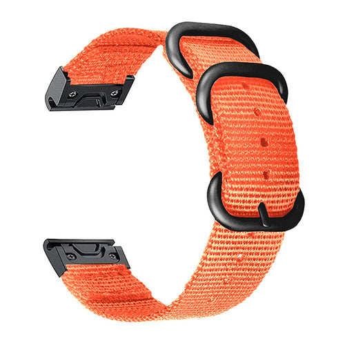 Bracelet nylon avec boucle Garmin Approach S62 (orange)
