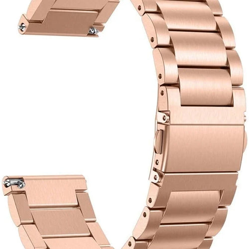 Bracelet acier Fitbit Versa (or rose)