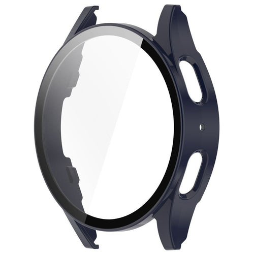 Coque rigide avec verre Samsung Galaxy Watch 7 44mm (bleu foncé)