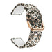 Bracelet montre silicone 20mm -  universal (leopard)
