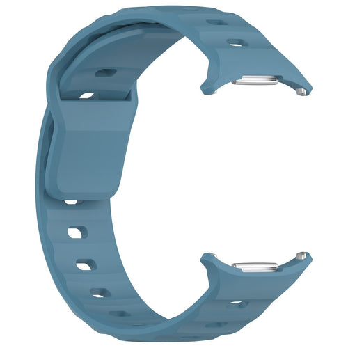 Outdoor Silicone Strap, grey-blue, without a watch, 3/4 front view