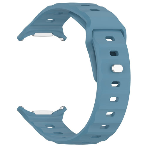 Outdoor Silicone Strap, grey-blue, without a watch, 3/4 front view