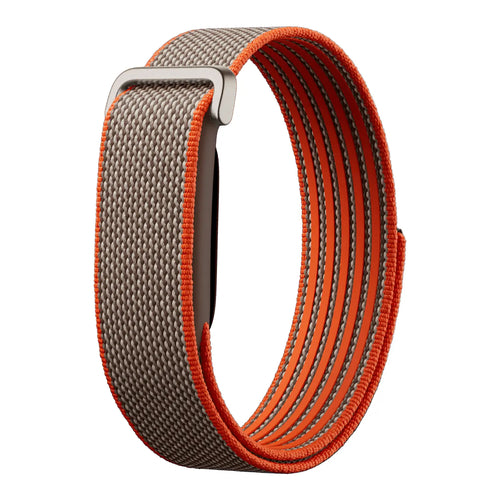 fitbit air nylon band grey orange