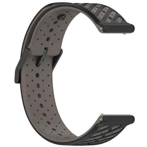 Bracelet silicone à rayures Suunto Nautic S (gris)