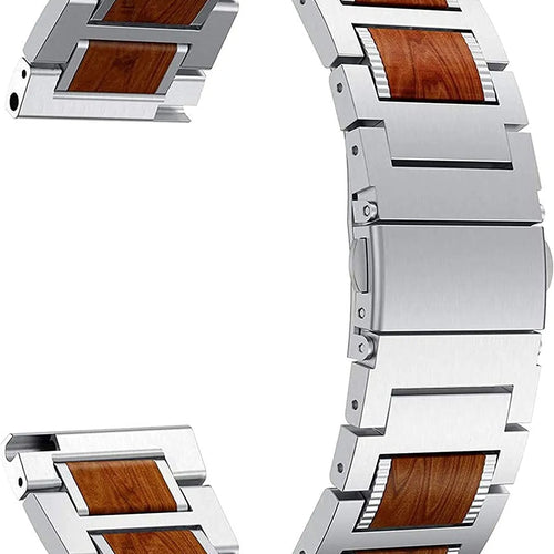 Bracelet bois/acier Suunto Nautic S (argent)