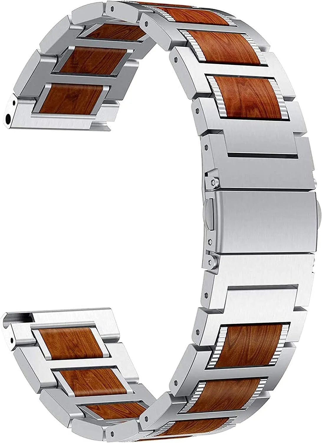 Bracelet bois/acier Suunto Nautic S (argent)