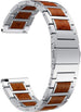 Bracelet acier/bois Garmin Venu 3 (argent)