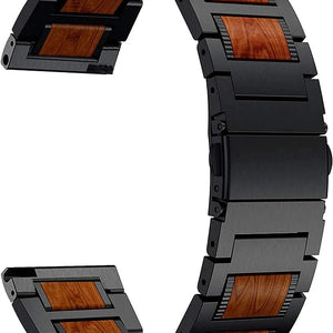 Bracelet bois/acier Suunto Nautic S (noir)