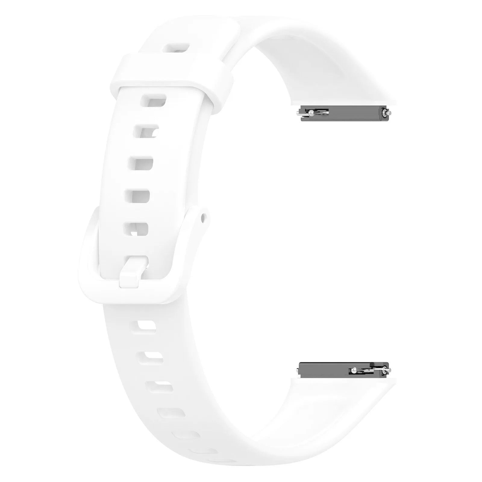 Silicone Strap, white, without a watch, 3/4 front view