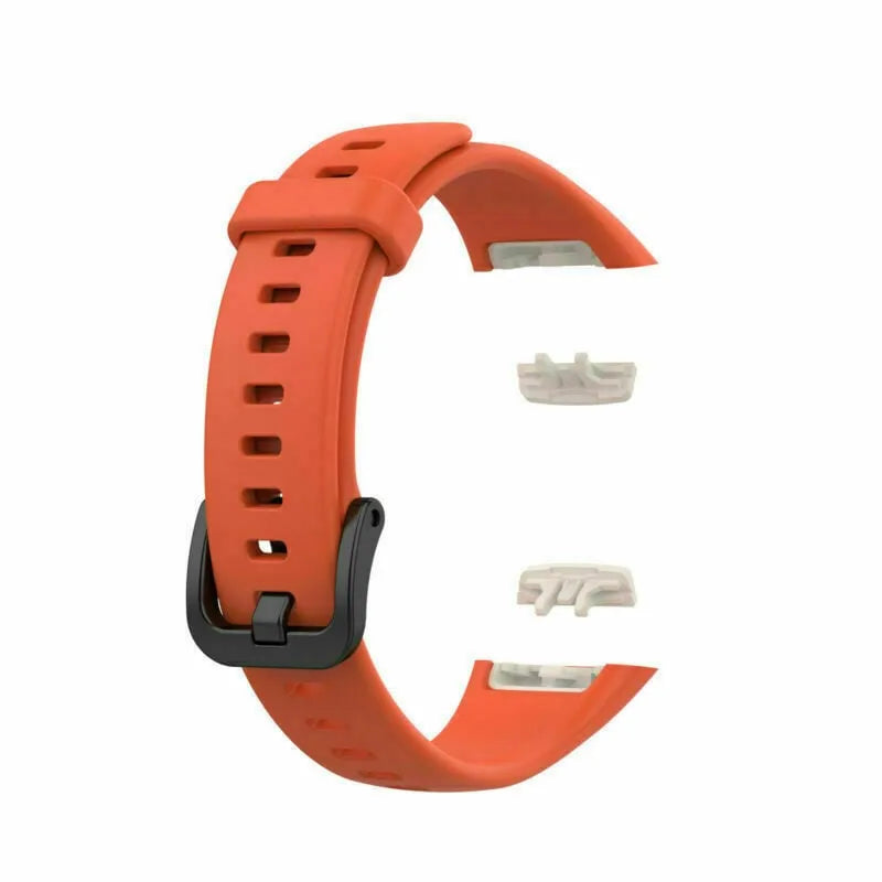 Silicone Strap, orange, without a watch, 3/4 front view