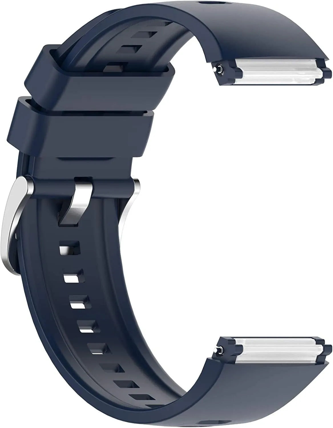 Silicone Strap, dark blue, without a watch, 3/4 front view