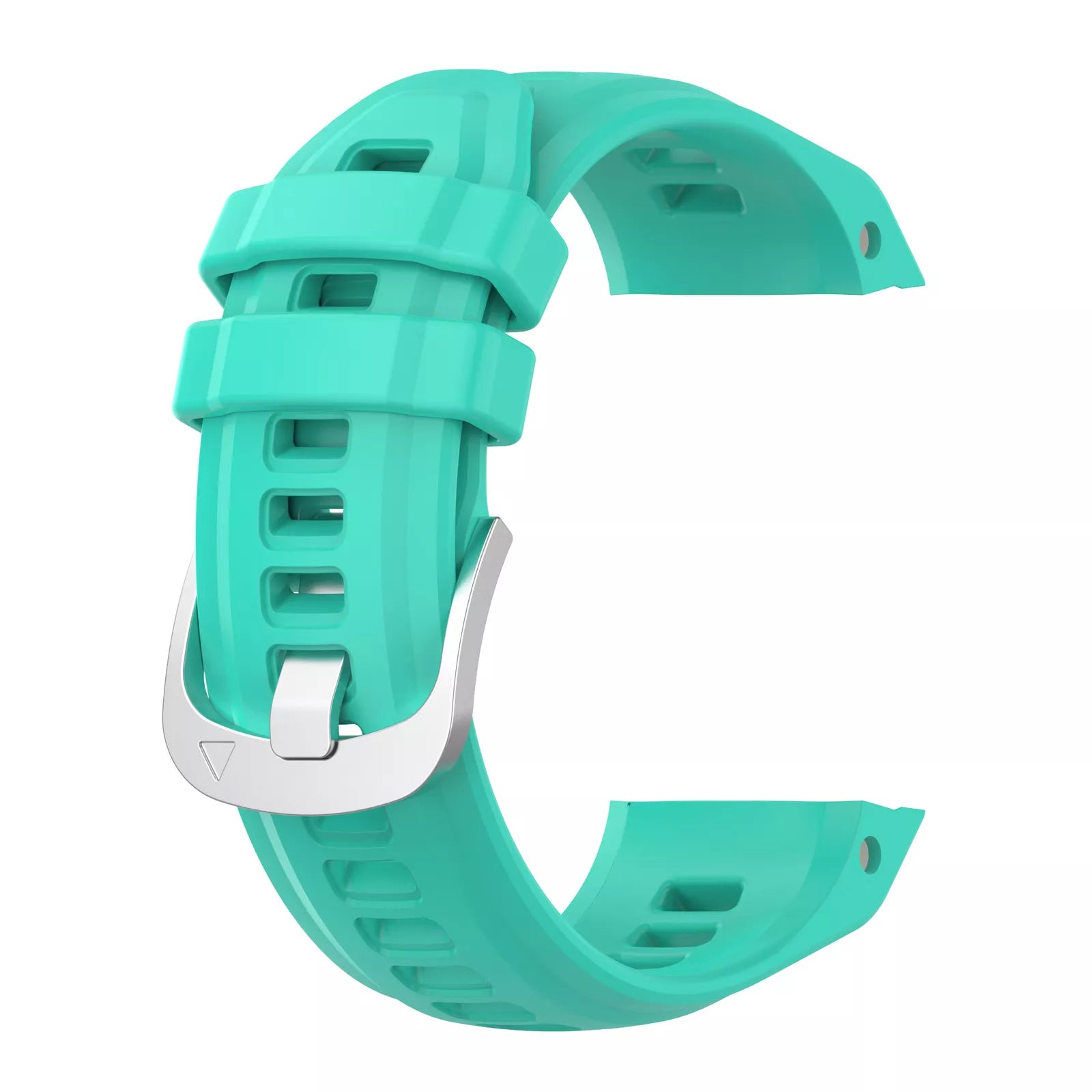Silicone Strap, aqua, without a watch, 3/4 front view