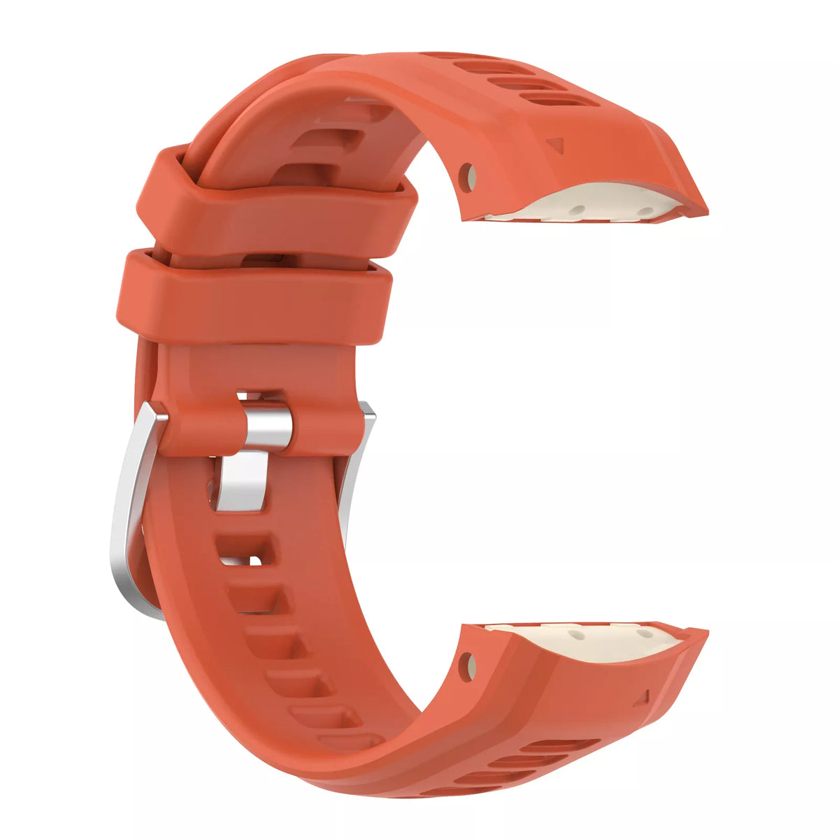 Silicone Strap, red, without a watch, 3/4 front view
