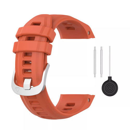 Silicone Strap, red, without a watch, 3/4 front view
