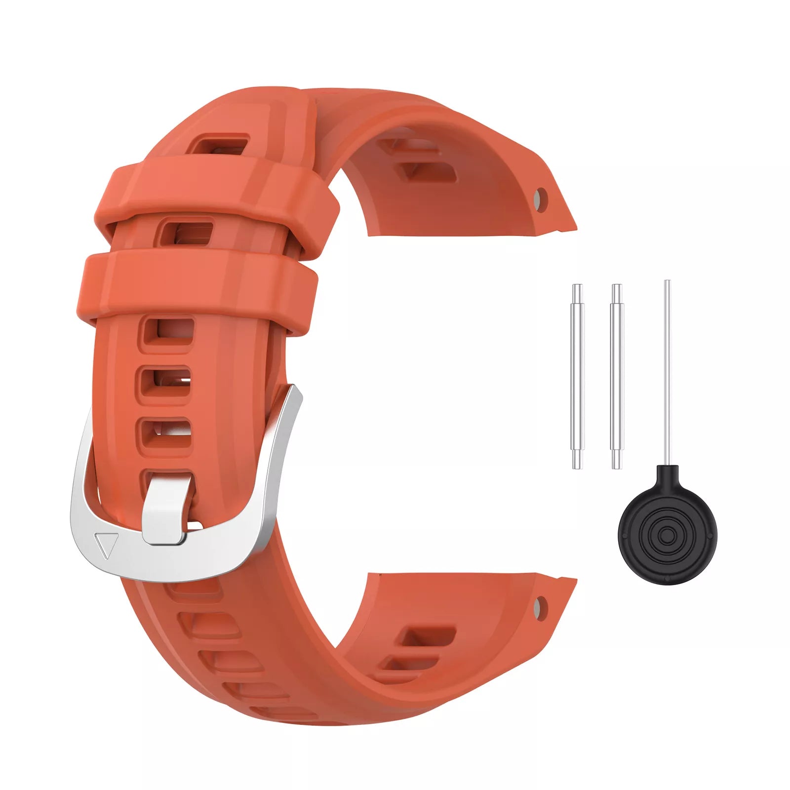 Silicone Strap, red, without a watch, 3/4 front view