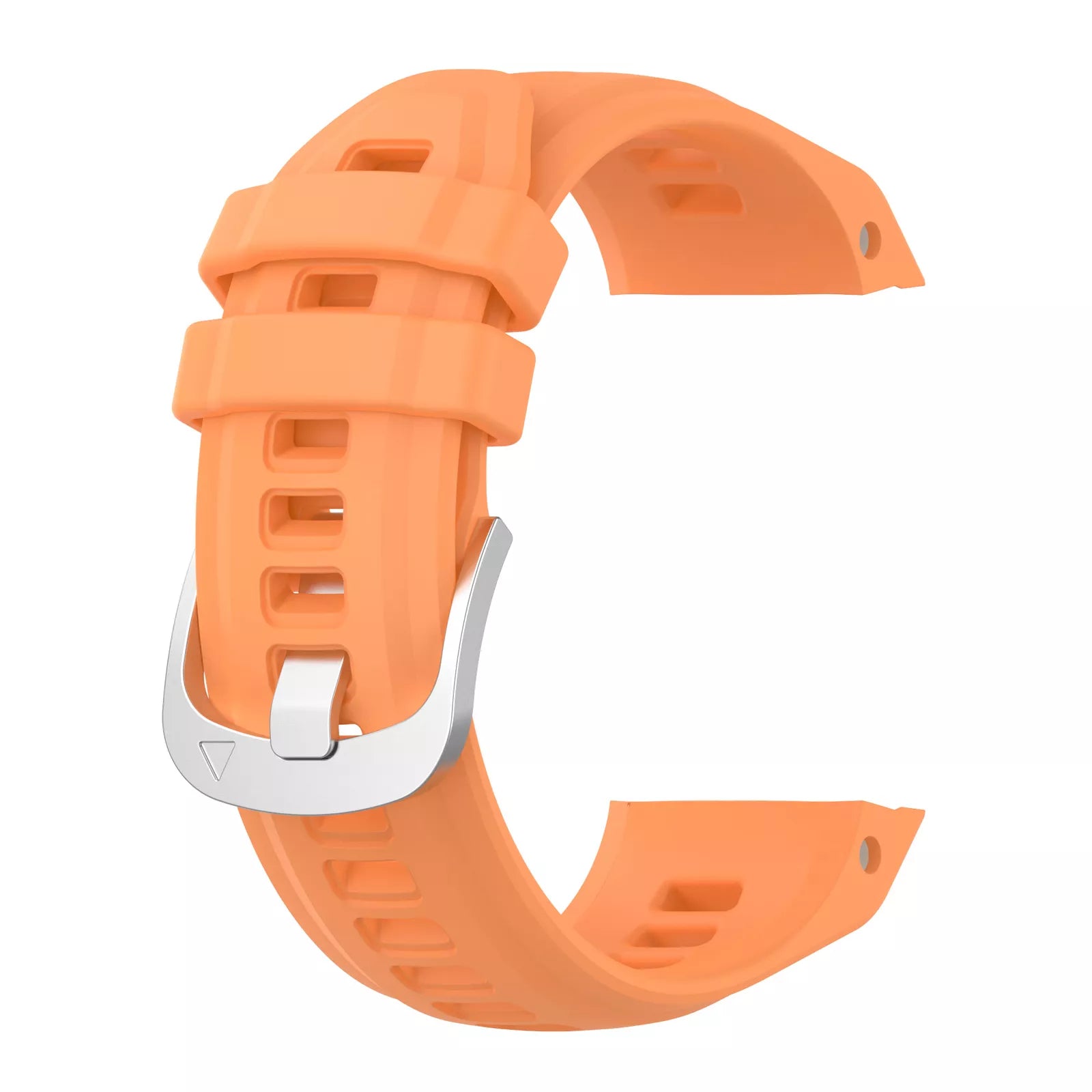 Silicone Strap, orange, without a watch, 3/4 front view