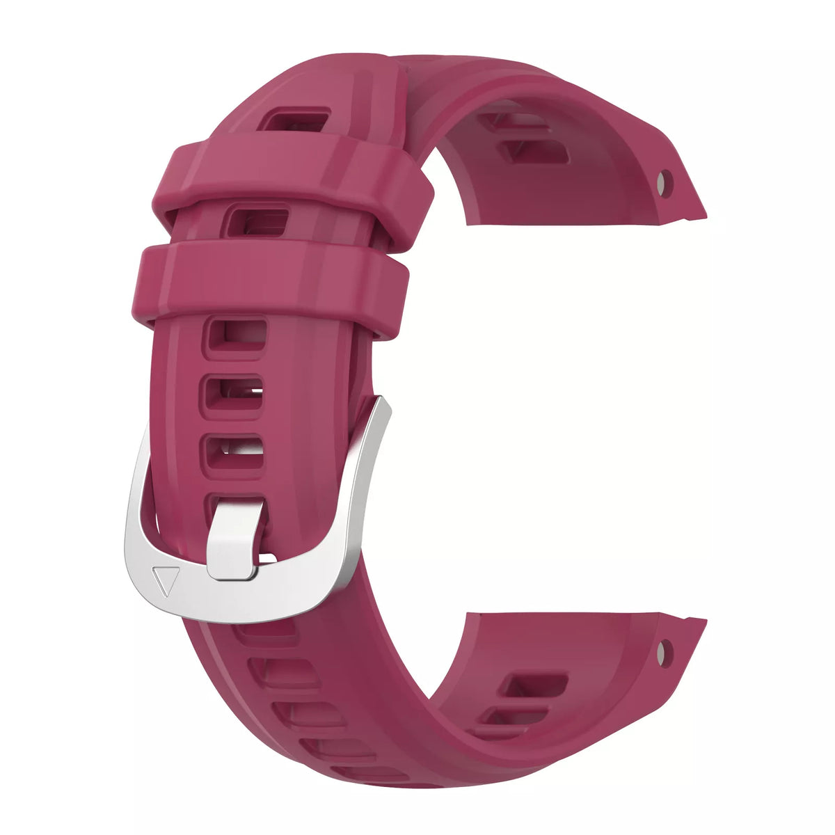 Silicone Strap, wine red, without a watch, 3/4 front view