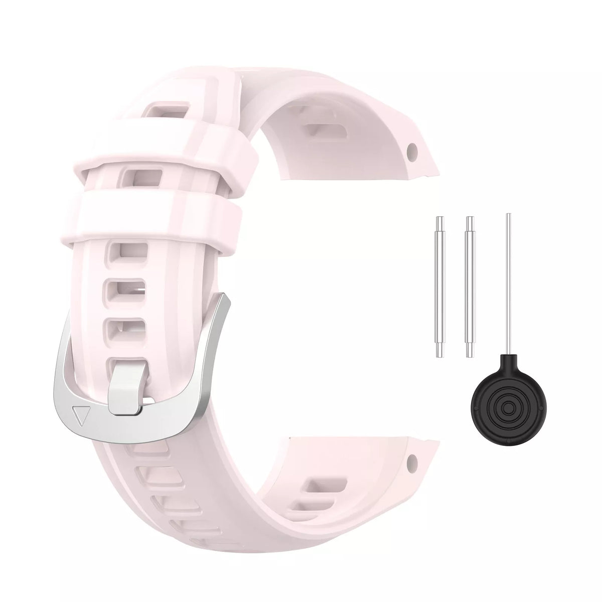 Silicone Strap, pink, without a watch, 3/4 front view