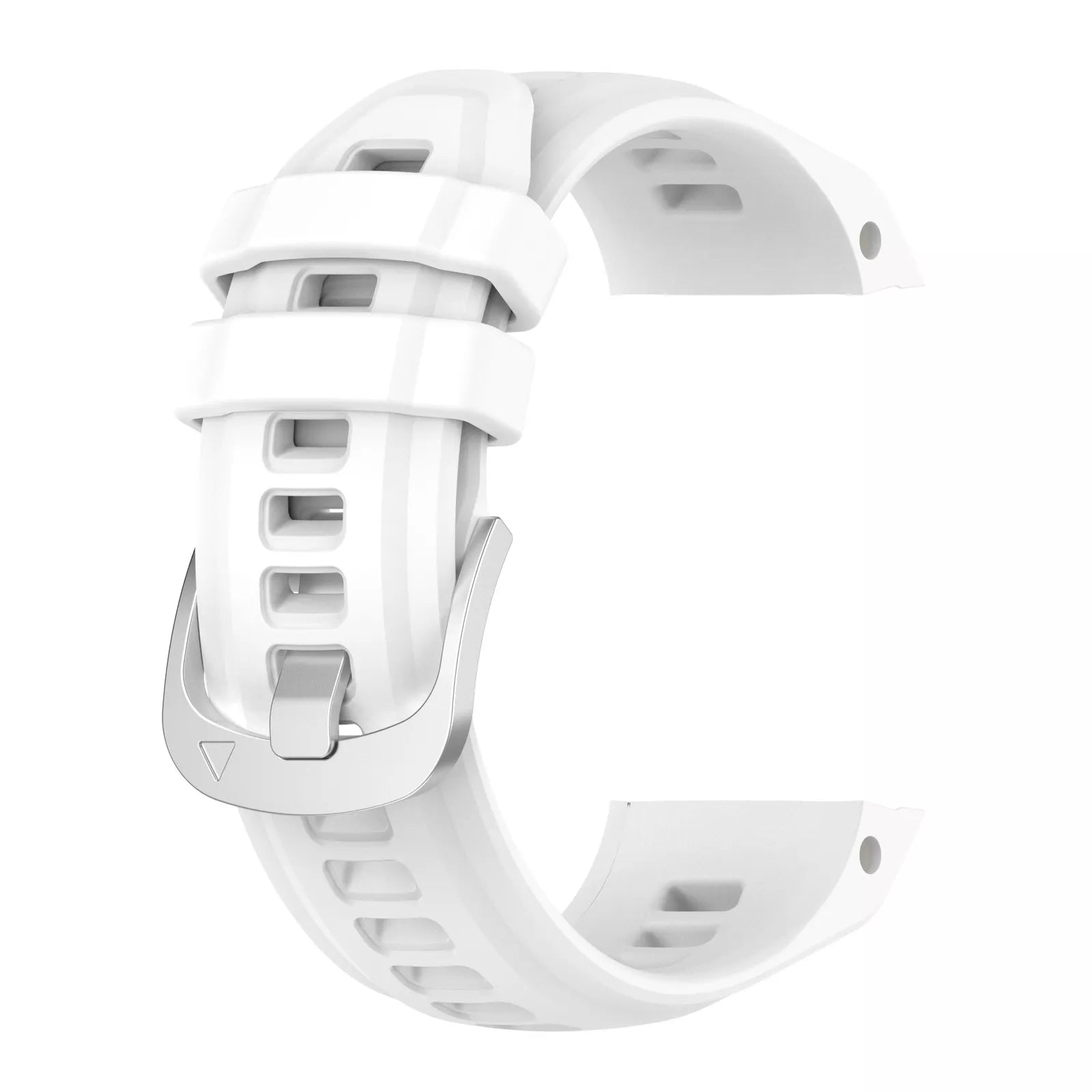 Silicone Strap, white, without a watch, 3/4 front view