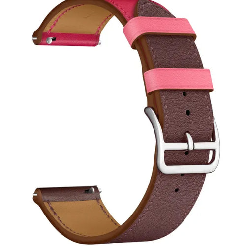 Bracelet cuir 'Duo' Suunto Nautic S (rose fuchsia/cuivre)
