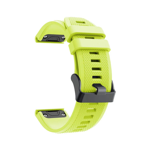 Bracelet silicone Garmin Tactix 8 - 47mm (vert clair)
