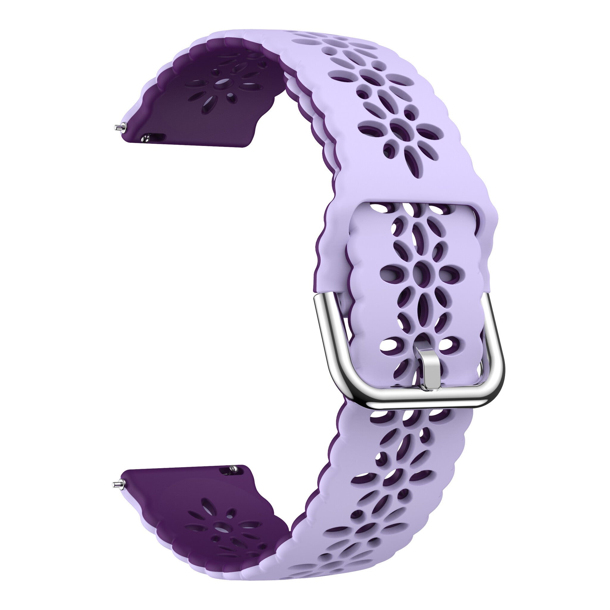 Withings Steel HR Sport Patterned Silicone Strap (Lilac/Purple)