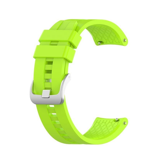 Silicone Strap 'Extreme', lime, without a watch, 3/4 front view