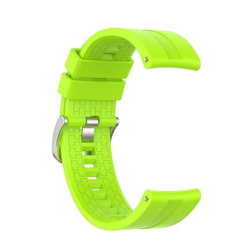 Silicone Strap 'Extreme', lime, without a watch, 3/4 front view