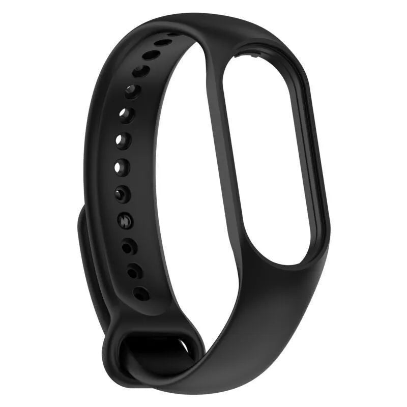 Silicone Strap, black, without a watch, 3/4 front view