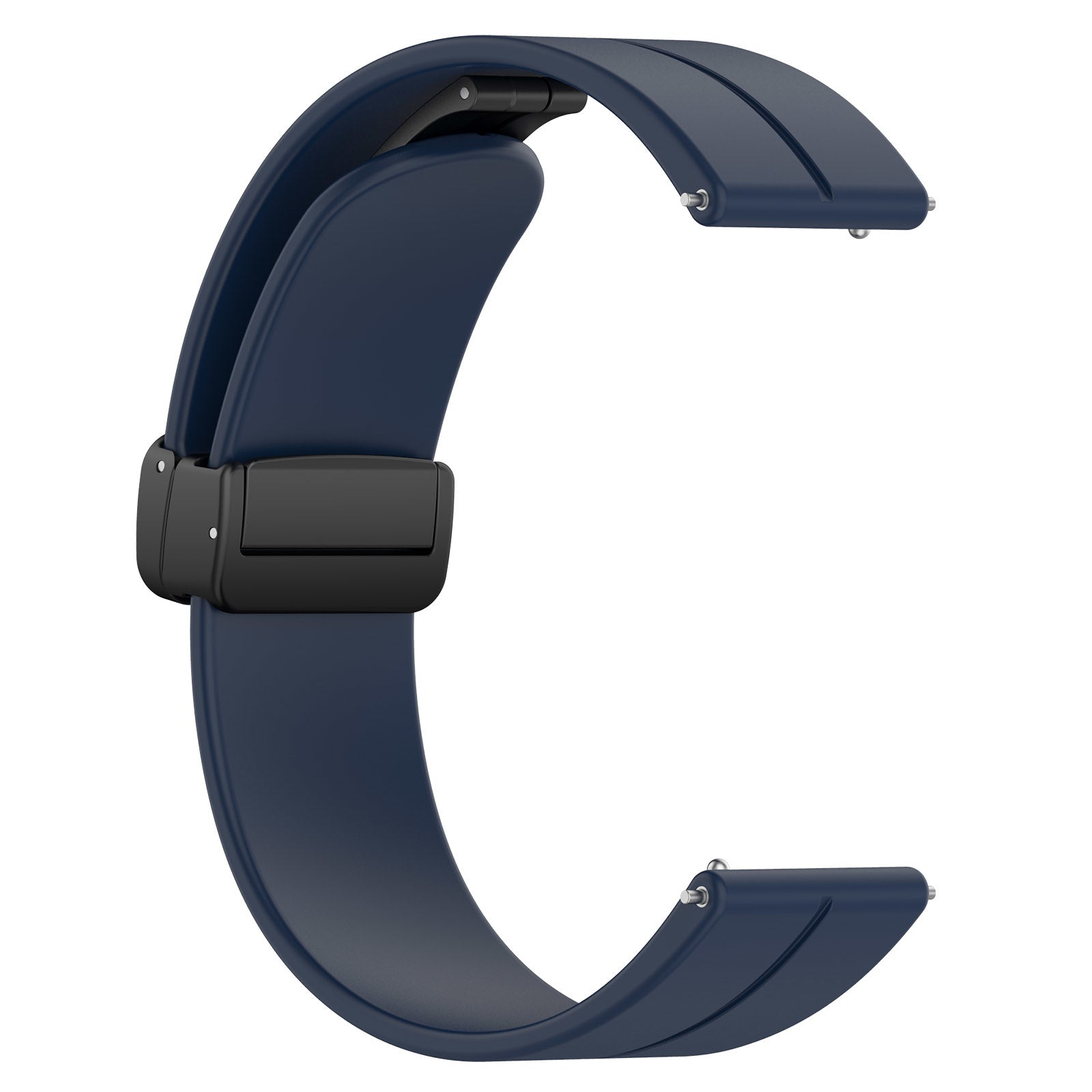 Withings ScanWatch Nova D-Buckle Silicone Strap (Dark Blue)