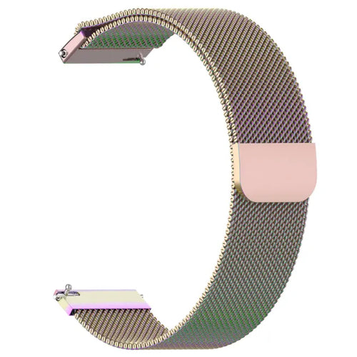 Bracelet milanais Coros Pace 3 (arc-en-ciel)