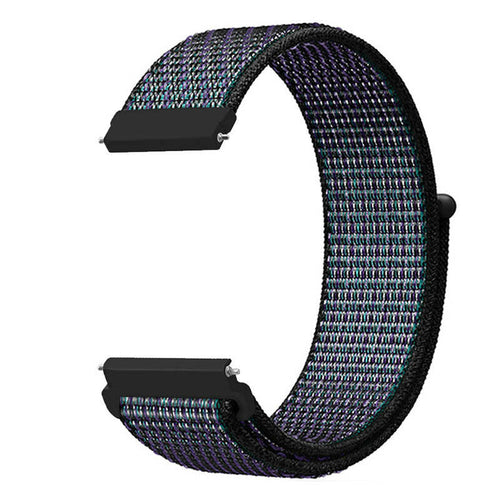 Bracelet nylon Xiaomi Watch 2 Pro (noir/bleu)