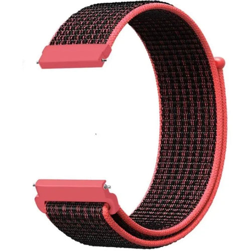 Bracelet nylon Amazfit Bip 6 (noir/corail)