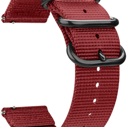 Bracelet nylon avec boucle Amazfit GTR Mini (rouge)