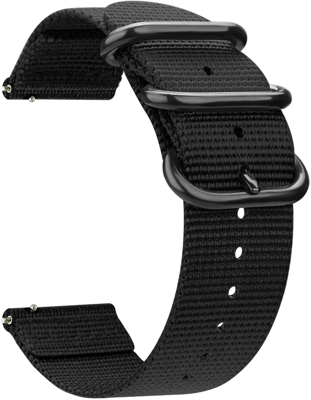 Bracelet nylon avec boucle Amazfit Bip 3 (Pro) (noir)