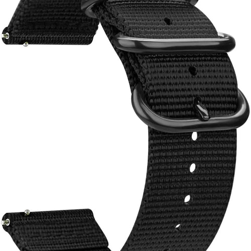Bracelet nylon avec boucle Amazfit GTS 4 (noir)