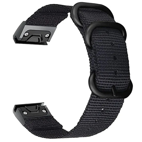 Bracelet nylon avec boucle Garmin Instinct 2 (noir)