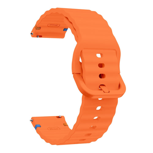 Bracelet silicone ondulé Huawei Watch GT 7 Pro (orange)