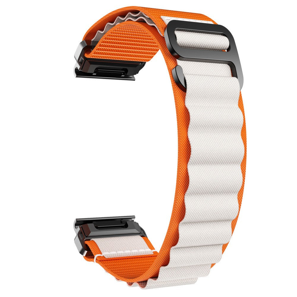 Bracelet Alpine nylon Garmin Epix Pro (Gen 2) 47mm (orange/beige)