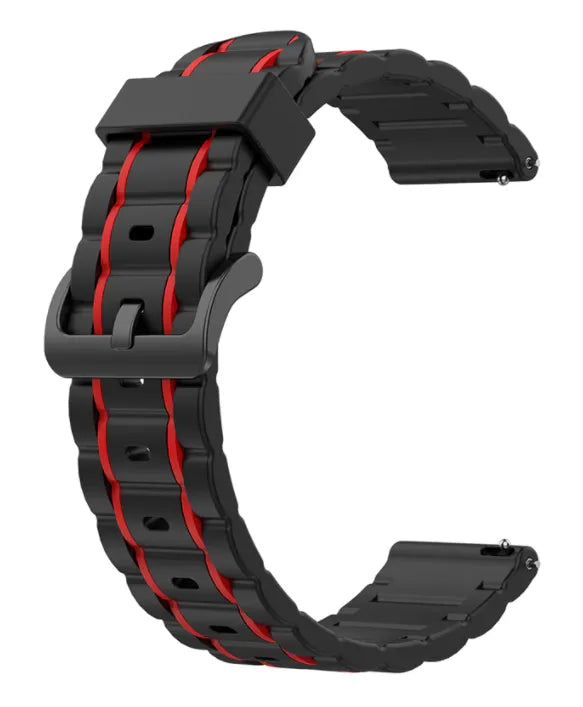 Bracelet sport avec boucle Withings ScanWatch 2 - 42mm (noir/rouge)