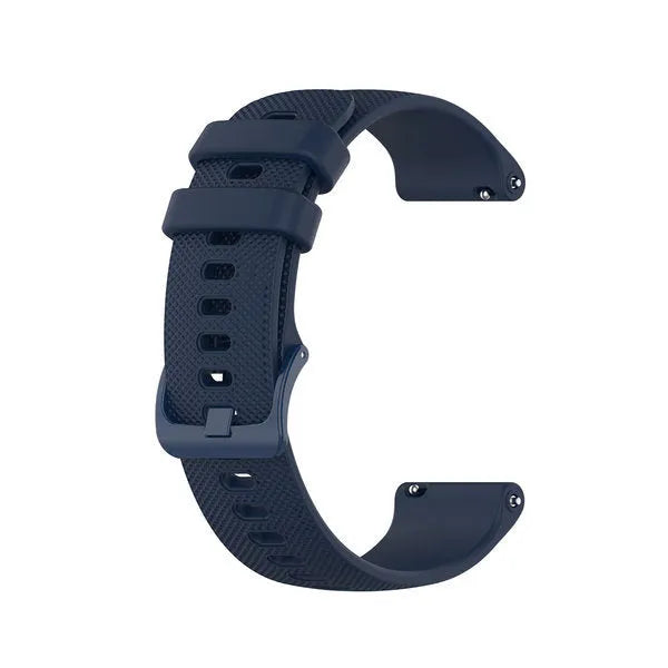 Premium Silicone Strap, dark blue, without a watch, 3/4 front view
