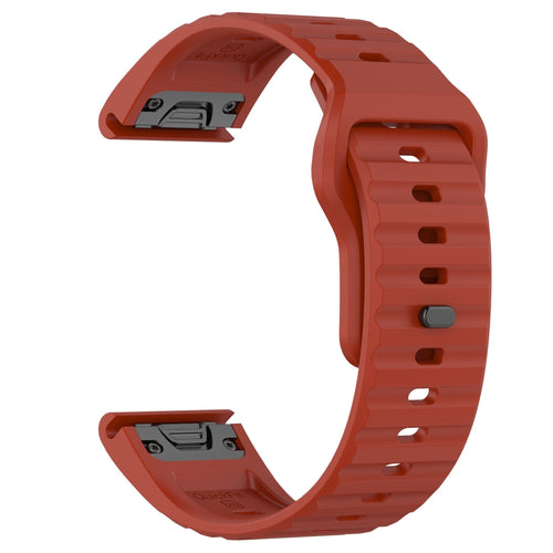 Bracelet silicone 'Outdoor' Garmin Forerunner 970 (rouge)