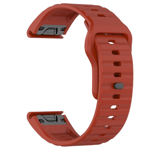 Garmin Descent MK3i - 51mm Outdoor Silicone Strap (Red)