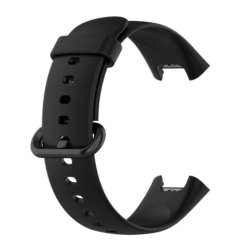 Silicone Strap, black, without a watch, 3/4 front view