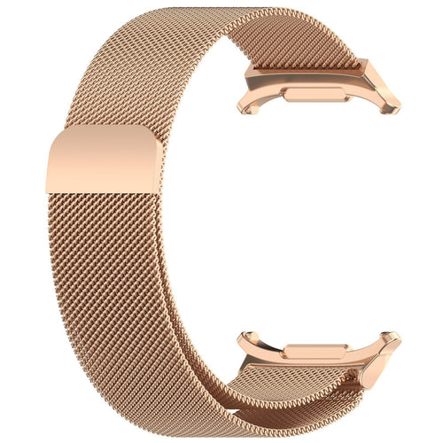 Milanese Strap, rose gold, without a watch, 3/4 front view