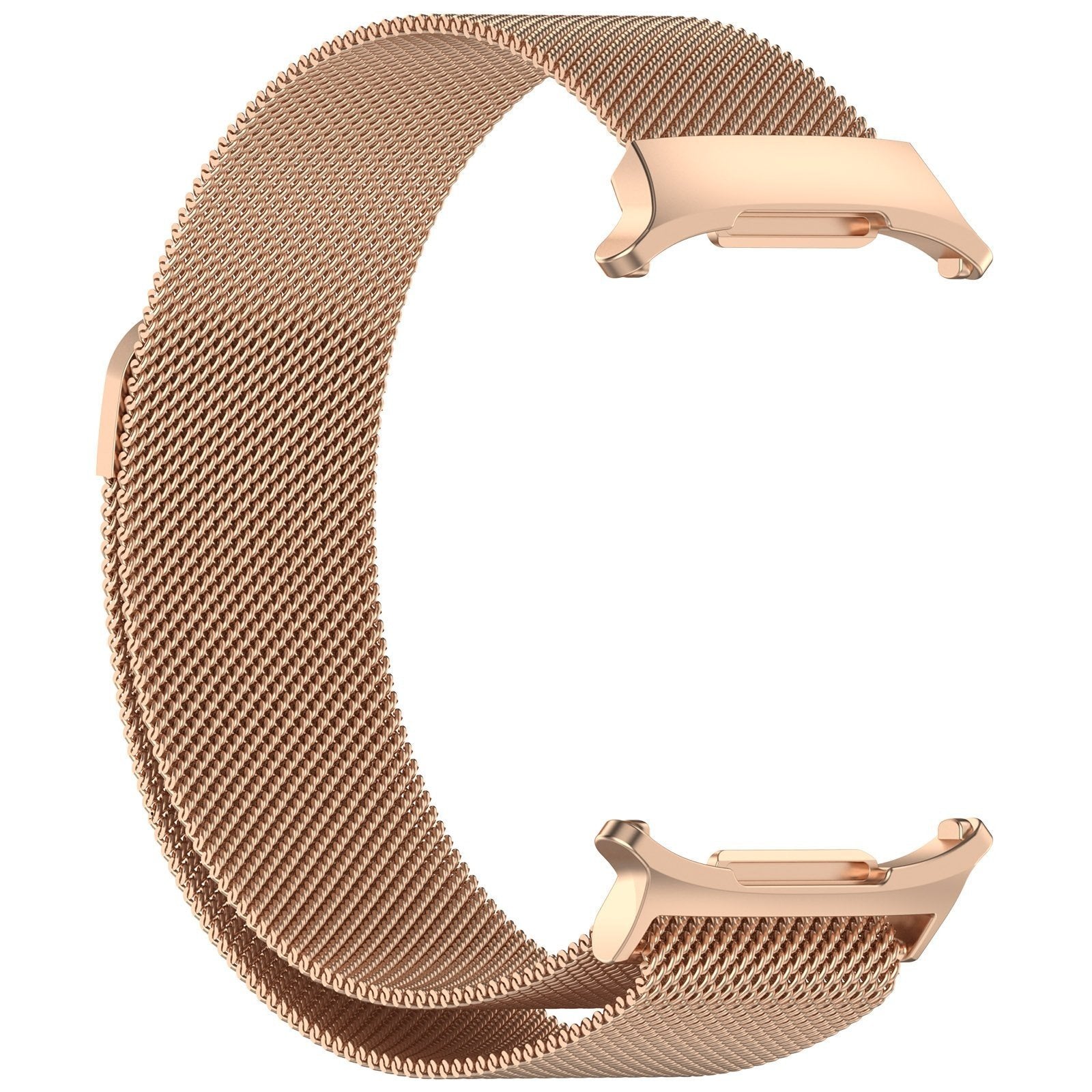 Milanese Strap, rose gold, without a watch, 3/4 front view