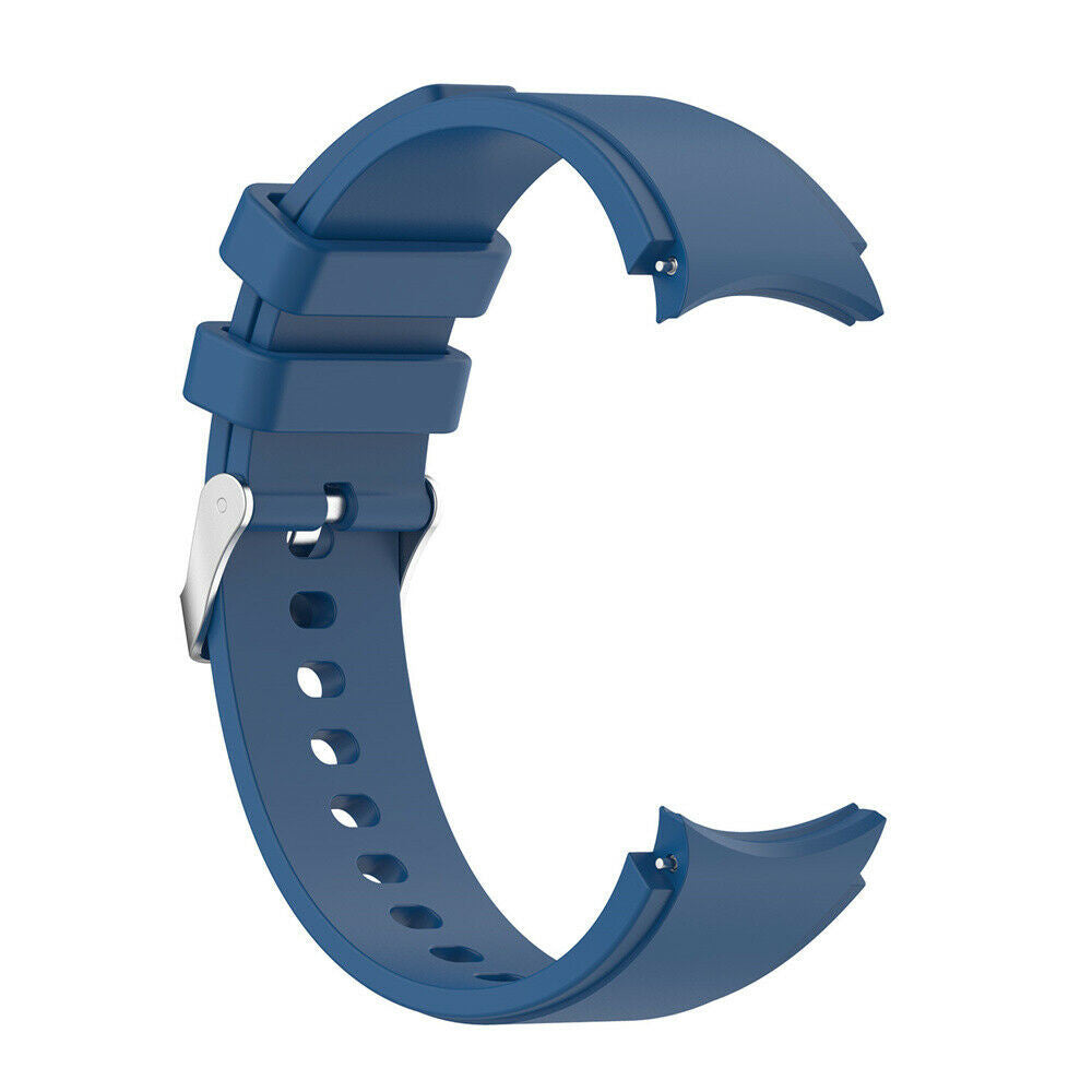 Silicone Strap 'Perfect Fit', blue, without a watch, 3/4 front view