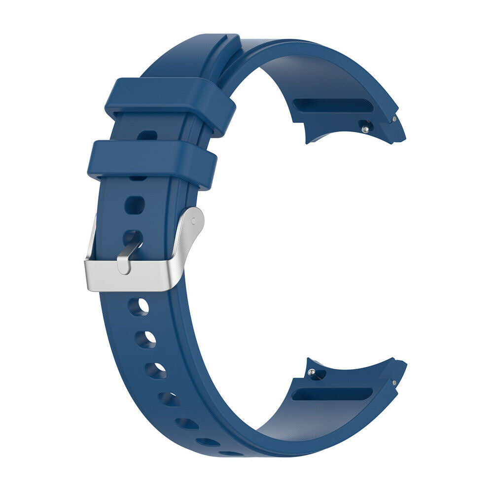 Silicone Strap 'Perfect Fit', blue, without a watch, 3/4 front view