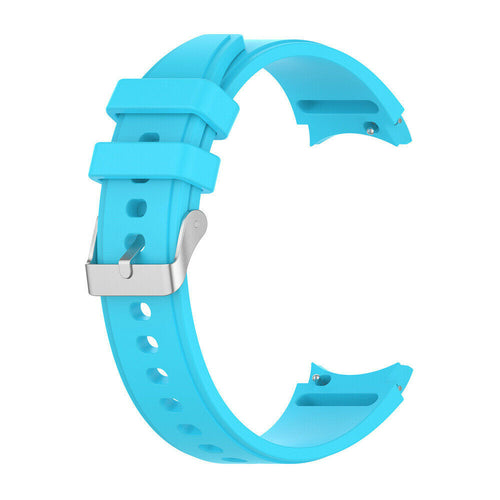 Silicone Strap 'Perfect Fit', light blue, without a watch, 3/4 front view